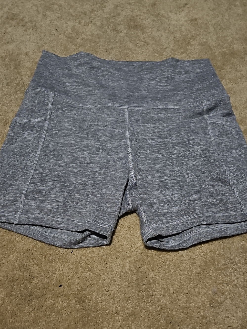 aerie Heather Gray High-Rise Bike Shorts